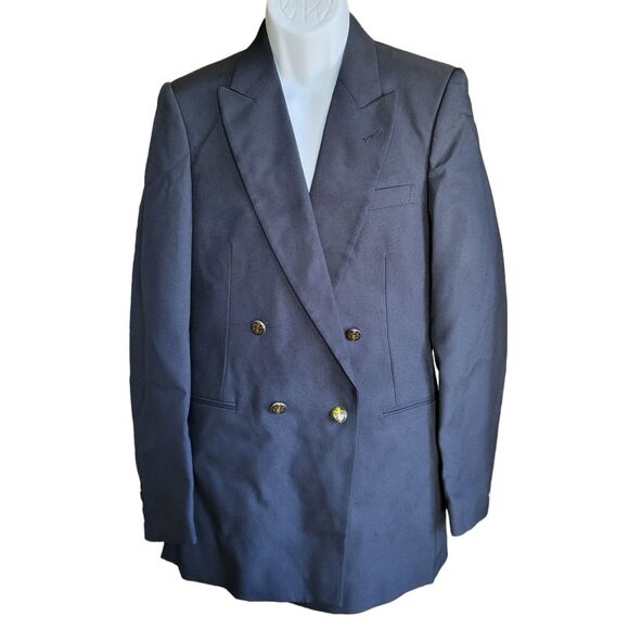 Vintage Jackie Vital Men’s Suit Jacket Size 38L Black Poly Blend - Picture 1 of 6